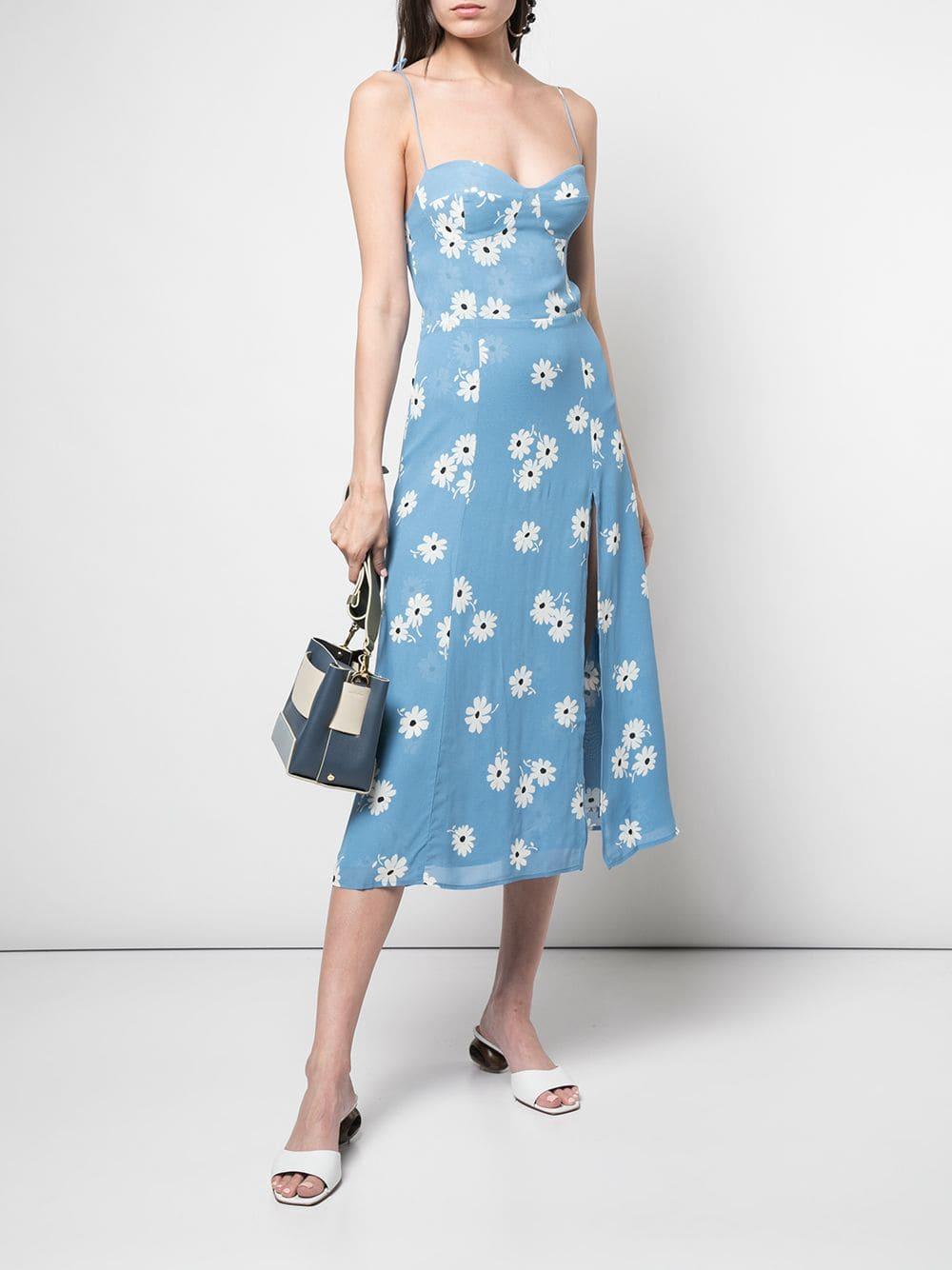 Reformation Juliette Dress in Blue - Lyst