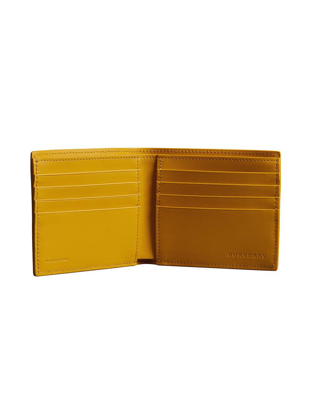 burberry orange wallet