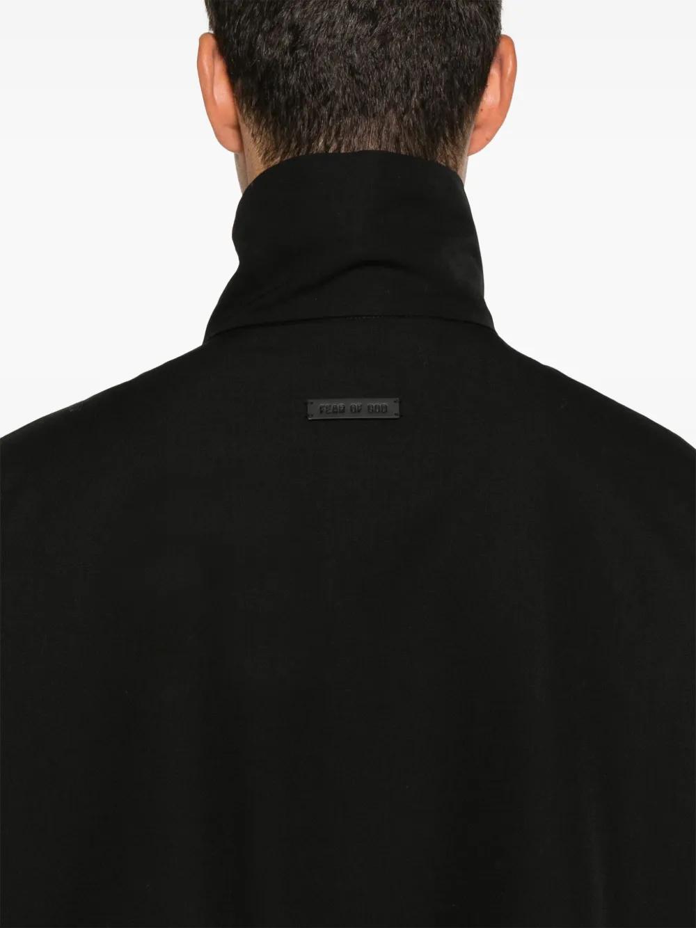 Fear Of God Wool High-neck Trench Coat in Black for Men | Lyst