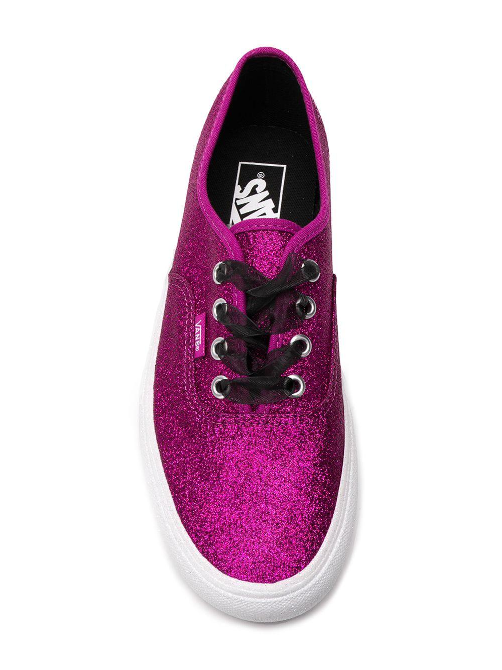 pink glitter platform vans