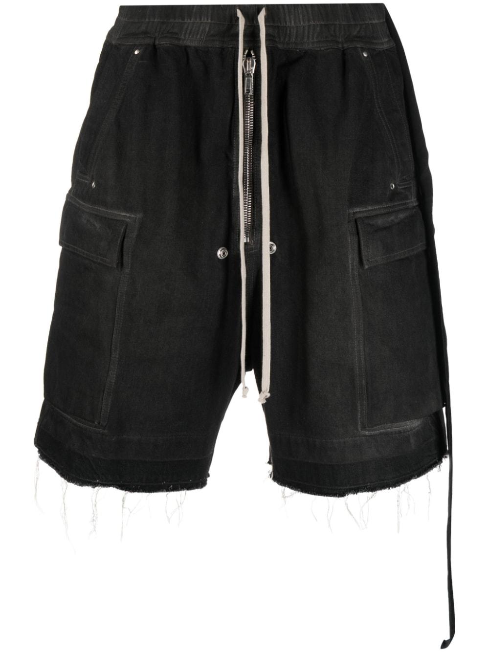 Rick Owens Raw-cut Denim Cargo Shorts in Black for Men | Lyst Rick Owens Raw-cut Denim Cargo Shorts in Black for Men | Lyst