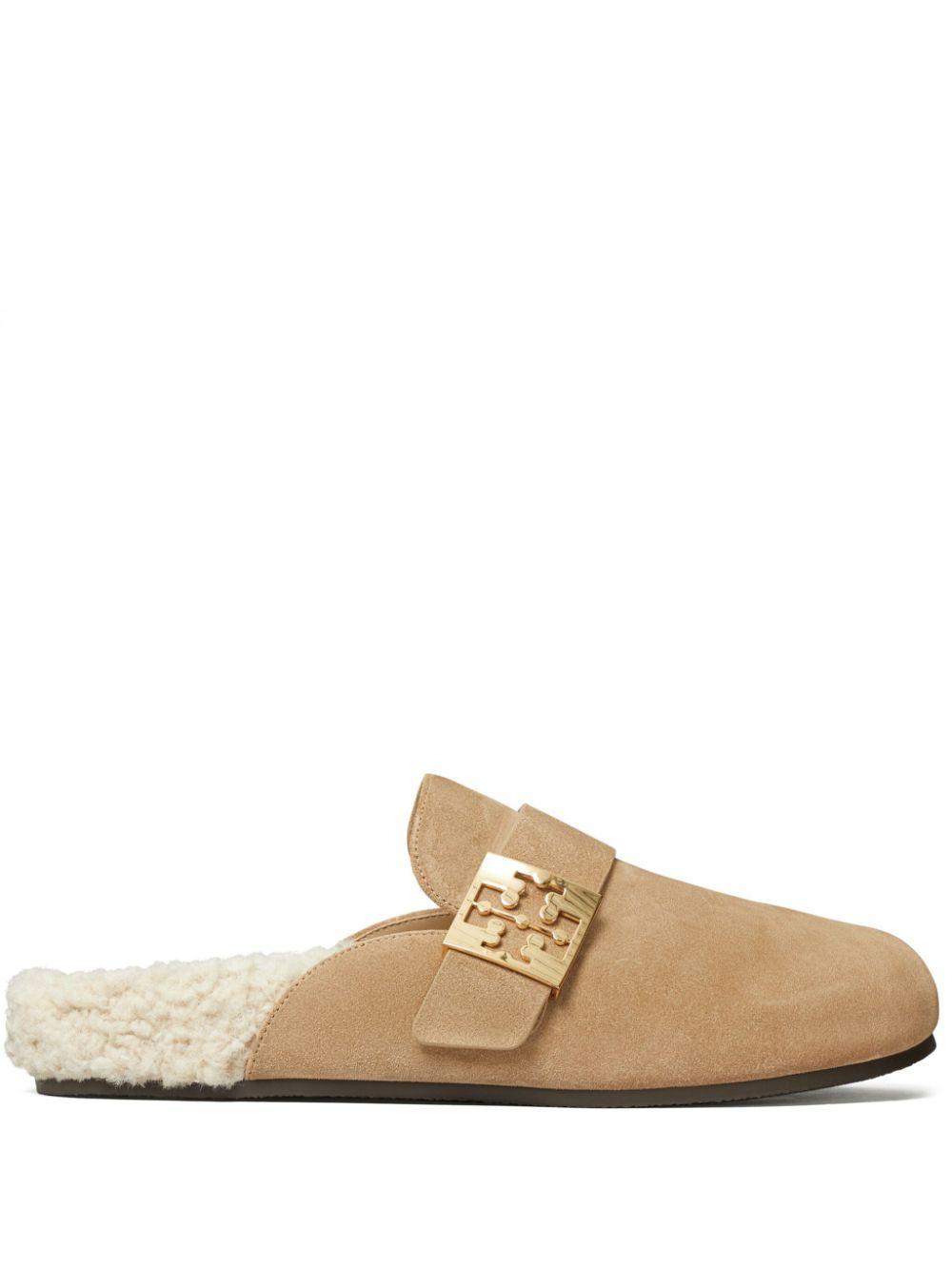 Tory Burch レディース ナチュラル Mellow Shearling ミュール 
