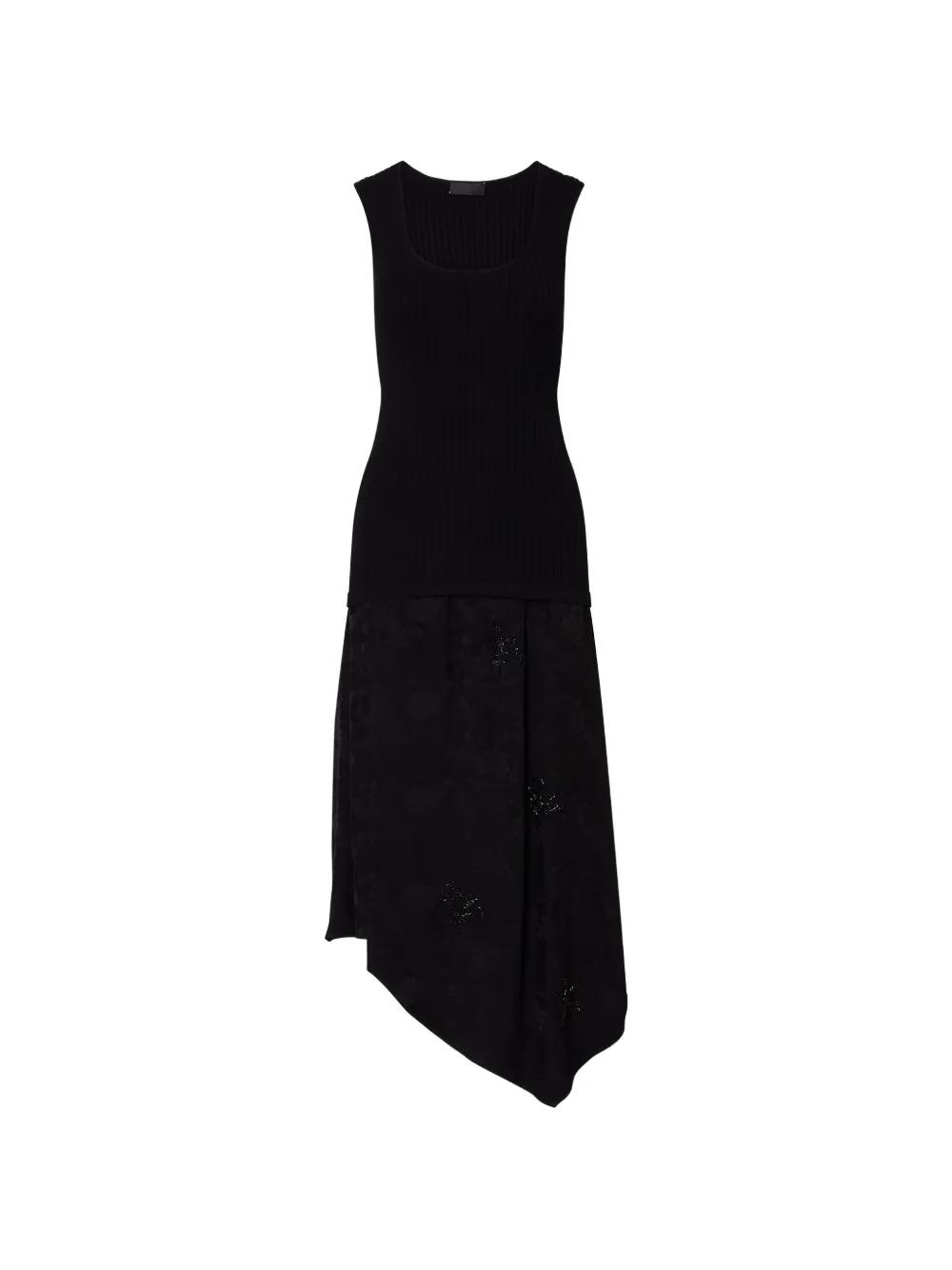 liu jo bow embellished asymmetric dress Dress LIU JO Woman color Blue