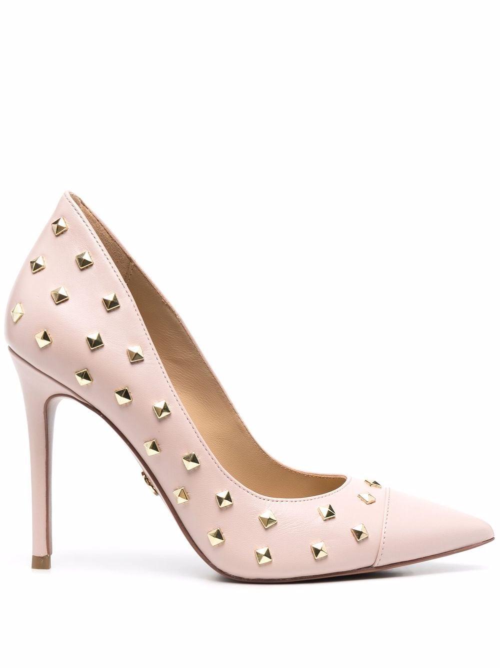 Michael Kors Studded Leather Pumps in Pink | Lyst