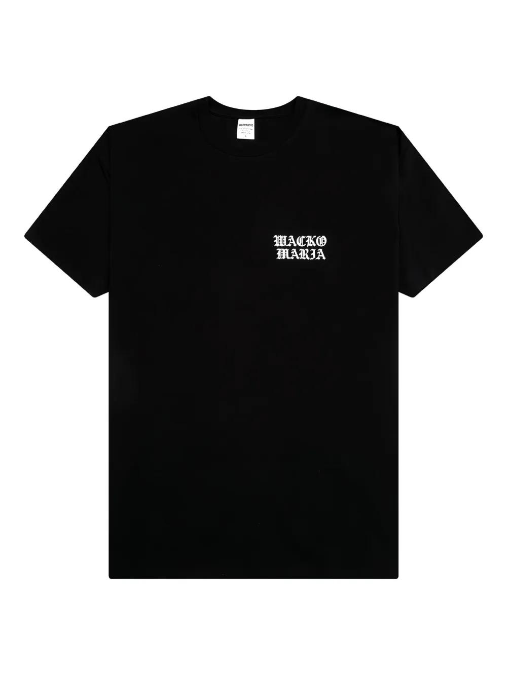 L BK WACKO MARIA　CREW NECK T-SHIRT WACKO MARIA crew-neck T-shirt | Black | FARFETCH CA