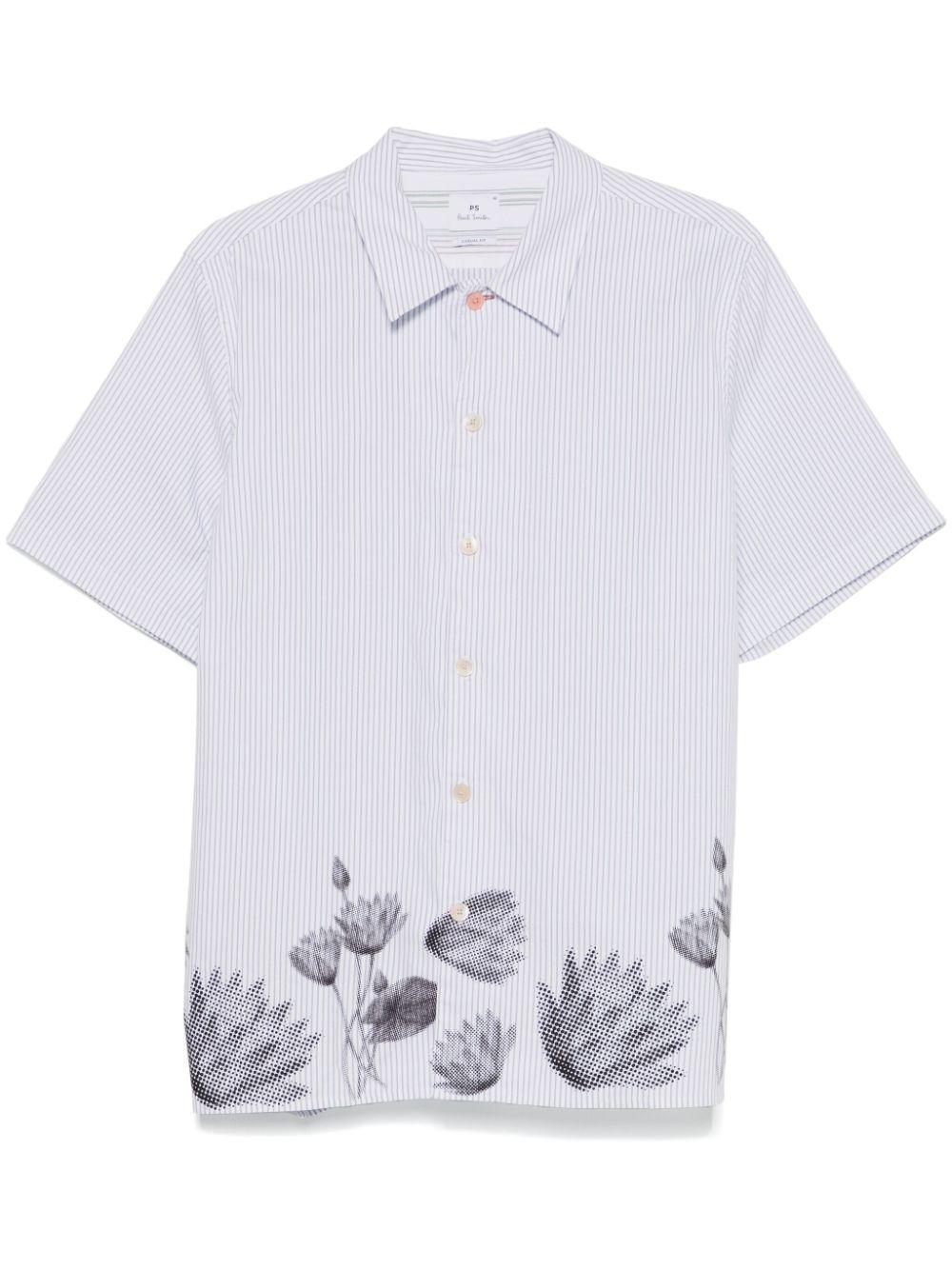 Paul Smith メンズ ホワイト フローラル シャツ シャツ