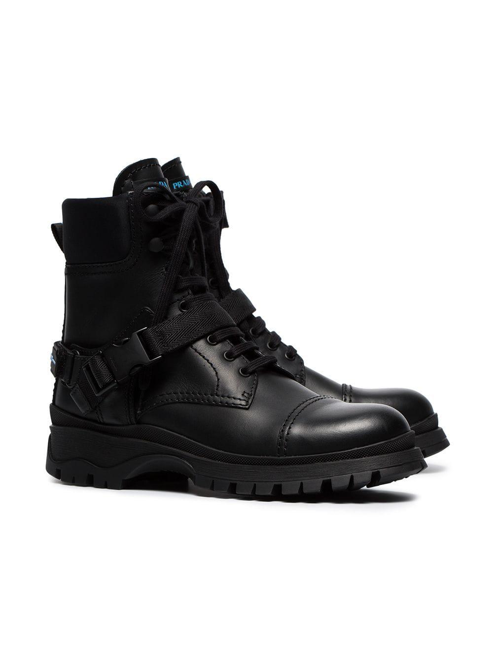 combat prada boots