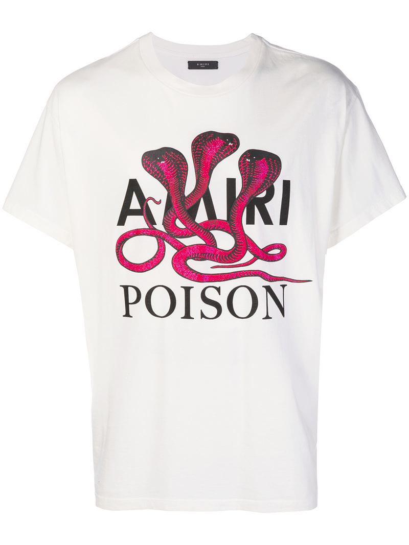 Amiri Snake Poison Tee in White for Men | Lyst
