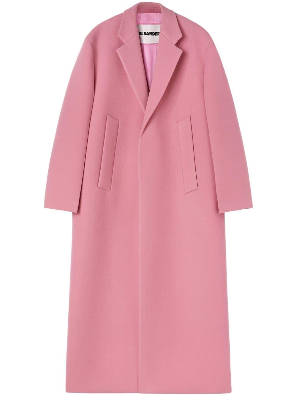 コート Jil Sander Pastel Pink Wool Coat Jil Sander Pink Wool Coat Jil Sander