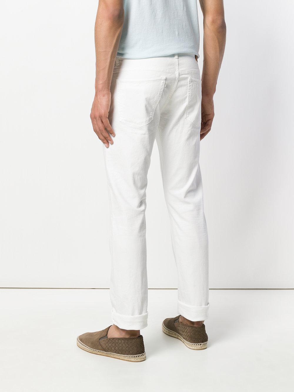 Incotex Denim Sky Slim Jeans in White for Men | Lyst