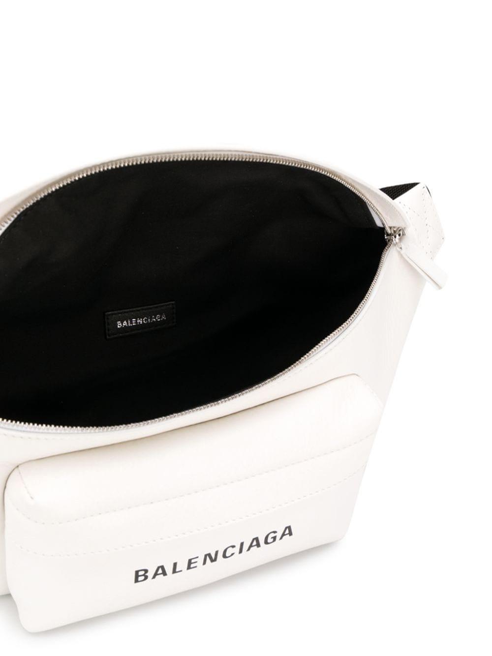 Balenciaga Leather White Everyday Belt Pack | Lyst