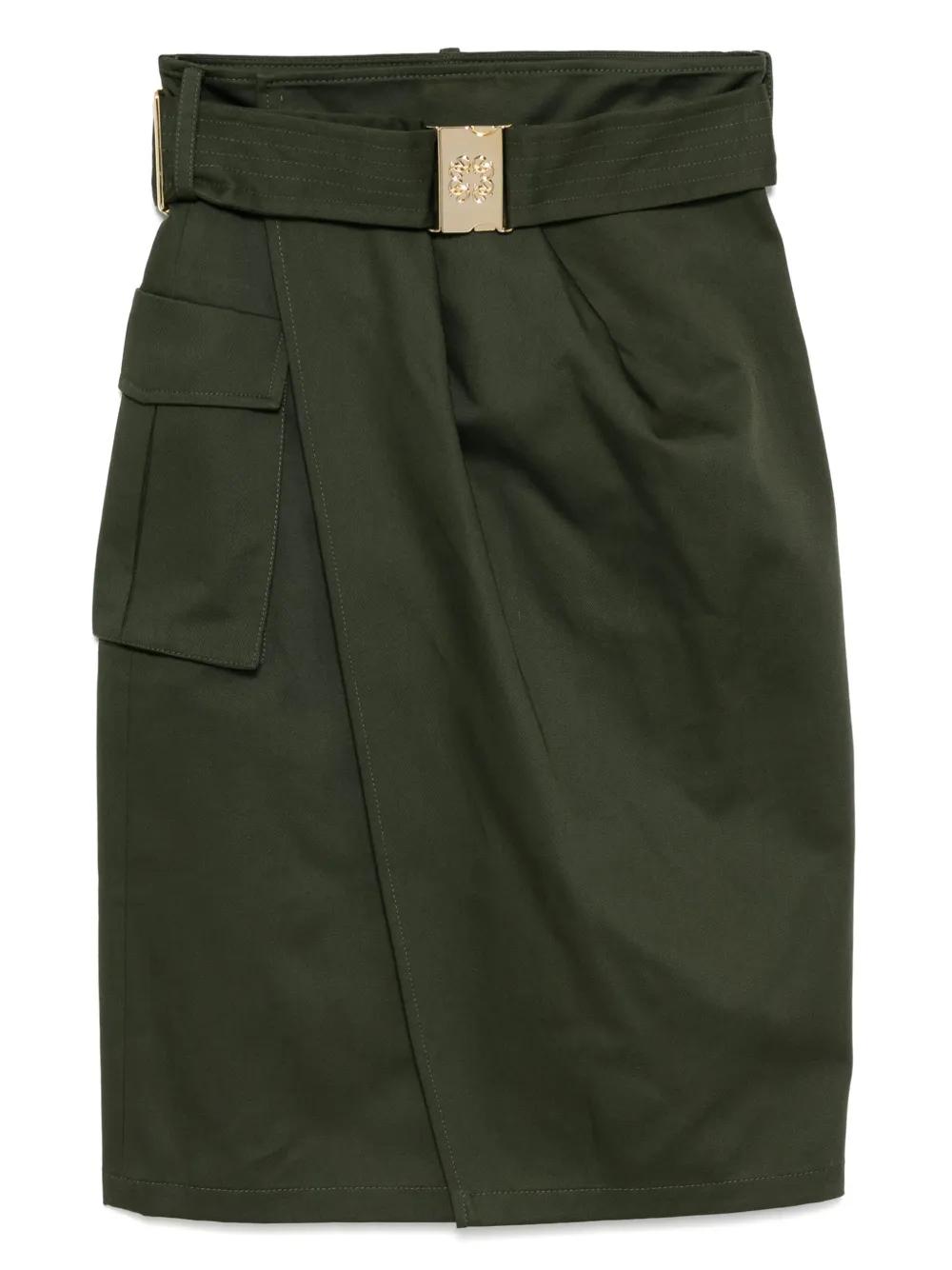 スカート Elie Saab Printed Cotton Long Skirt Green Printed cotton maxi skirt in multicoloured - Elie Saab