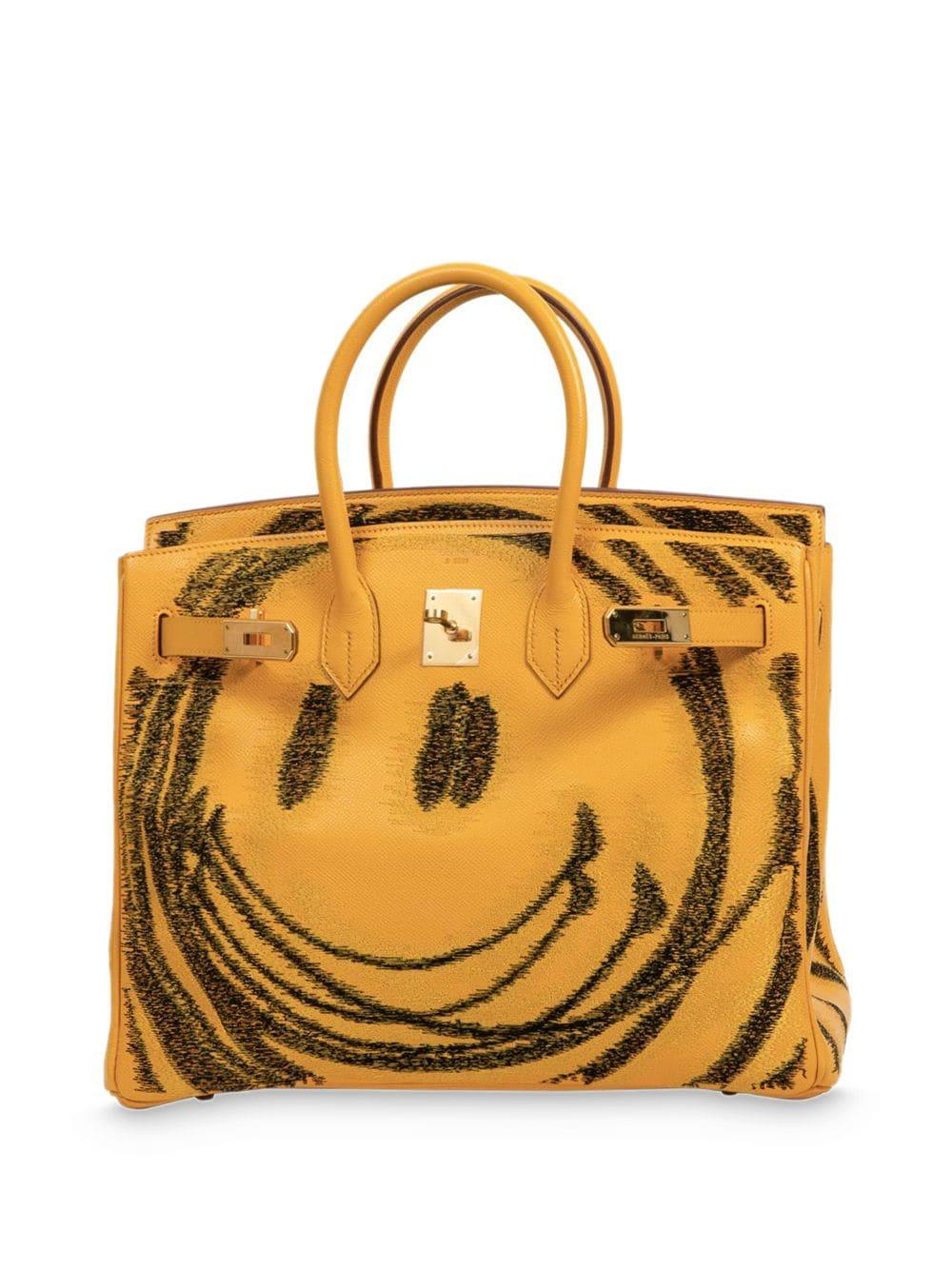 Jay Ahr Hermès Birkin 35 Smiley Tote Bag in Yellow | Lyst