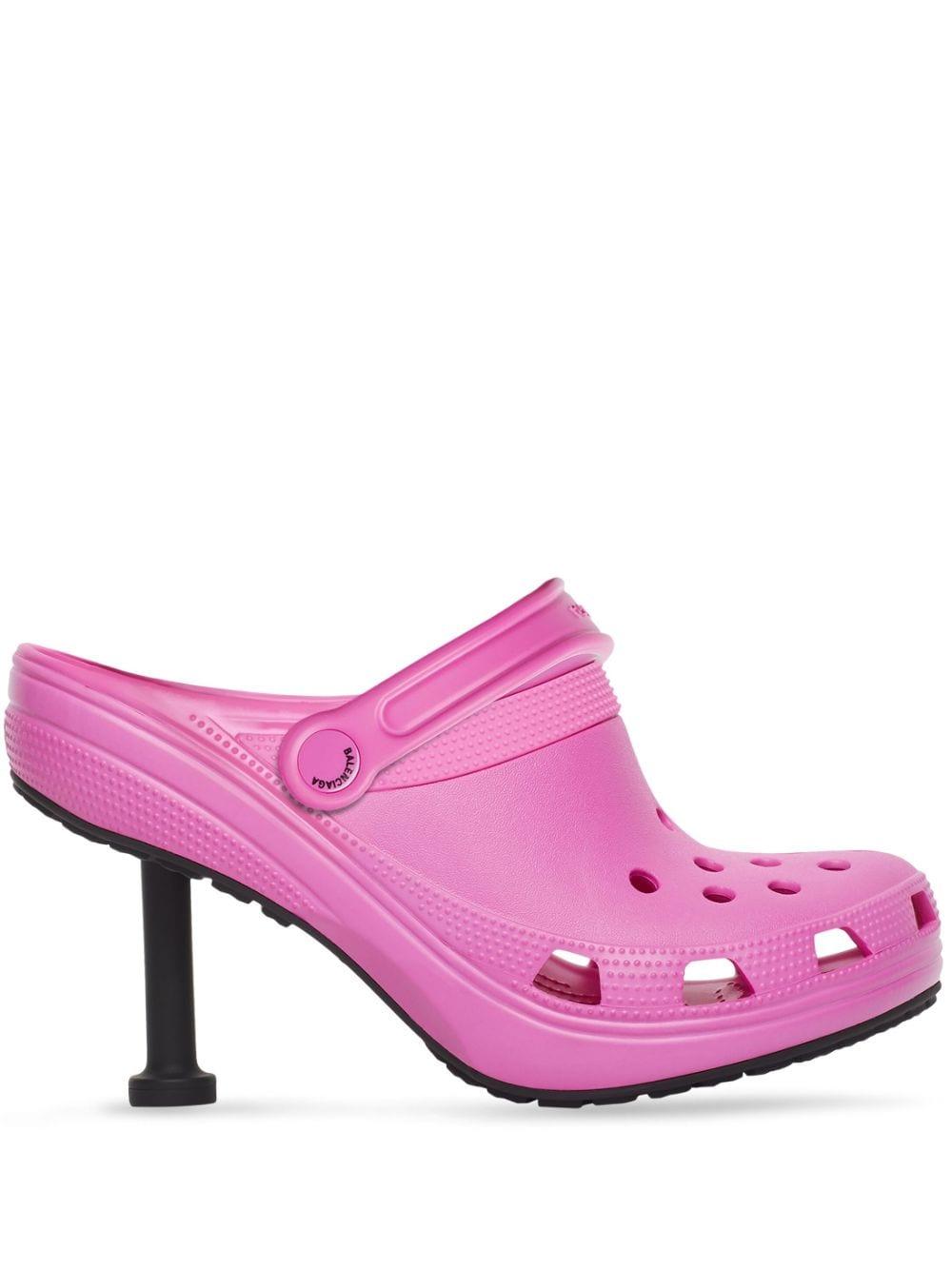 Zapatos Madame con tacón de 80mm de x Crocs Balenciaga de color Rosa | Lyst