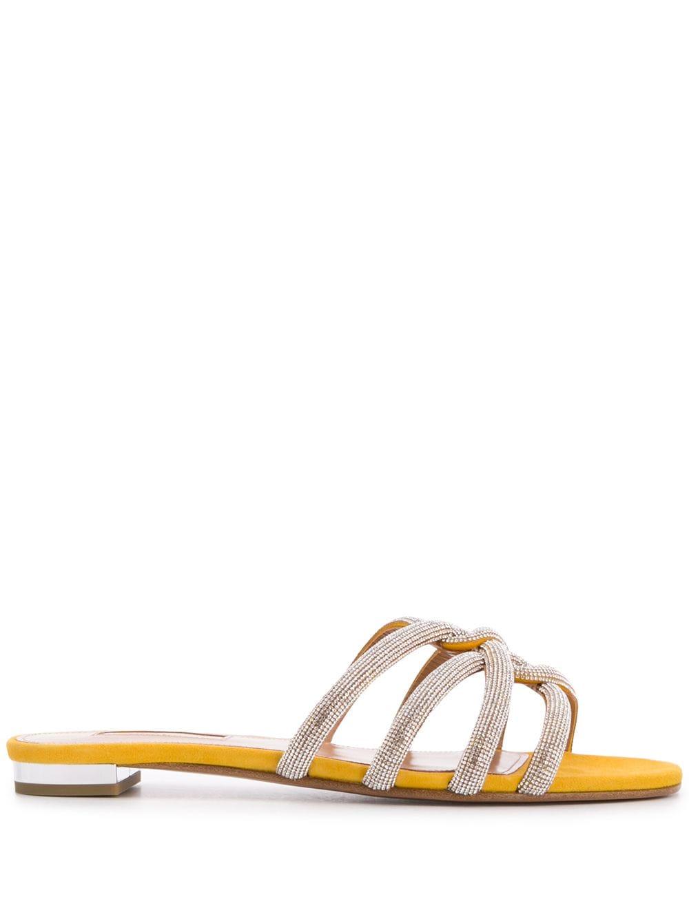 aquazzura flat sandals