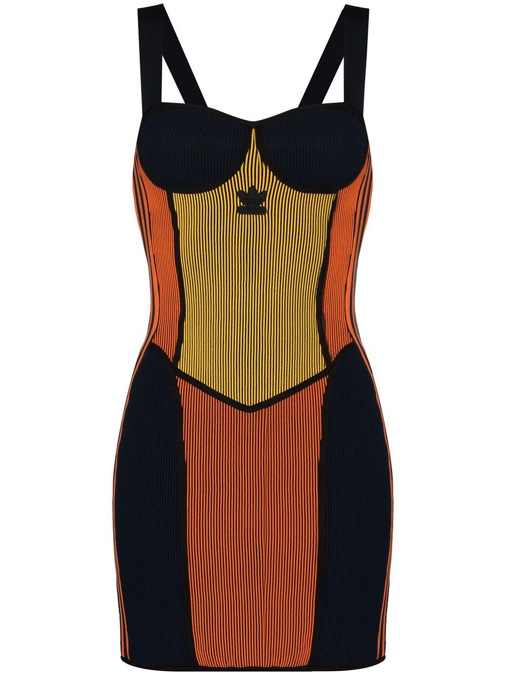 adidas Cotton X Paolina Russo Corset Dress in Orange (Metallic) | Lyst