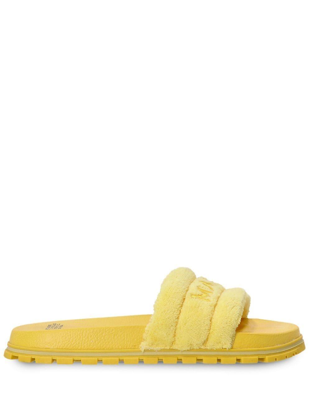 Marc Jacobs The Slide Logoembroidered Slides in Yellow Lyst Canada