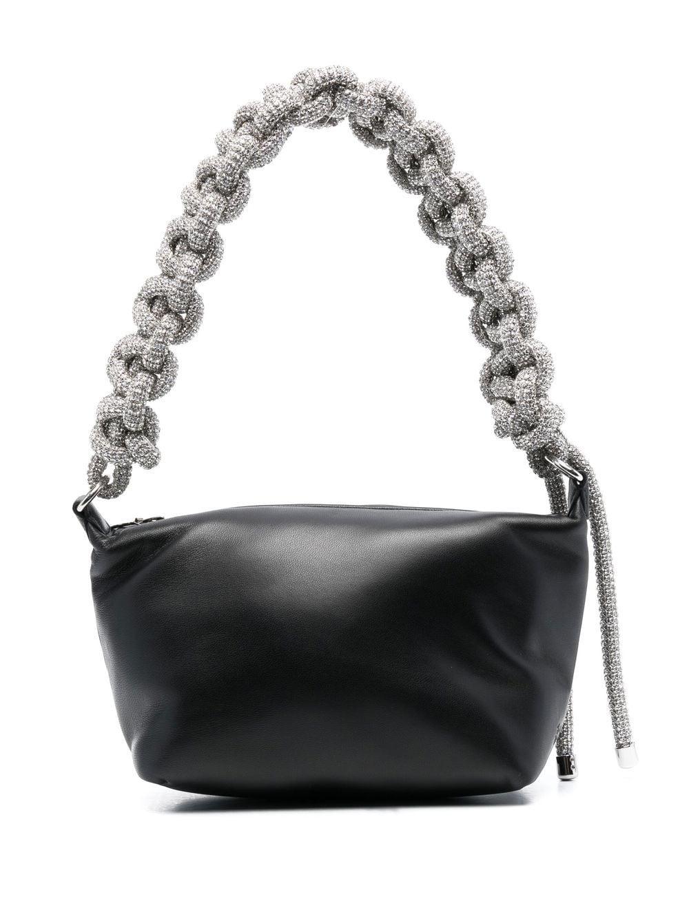 Kara Crystal Cobra Leather Bag in Black Lyst