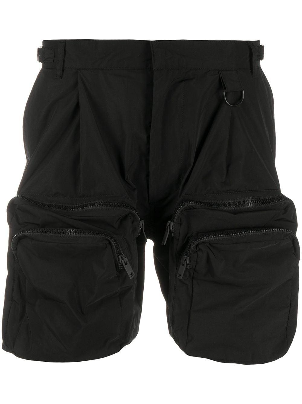 Represent Cotton Zipped Pocket Shorts in Black for Men - Lyst