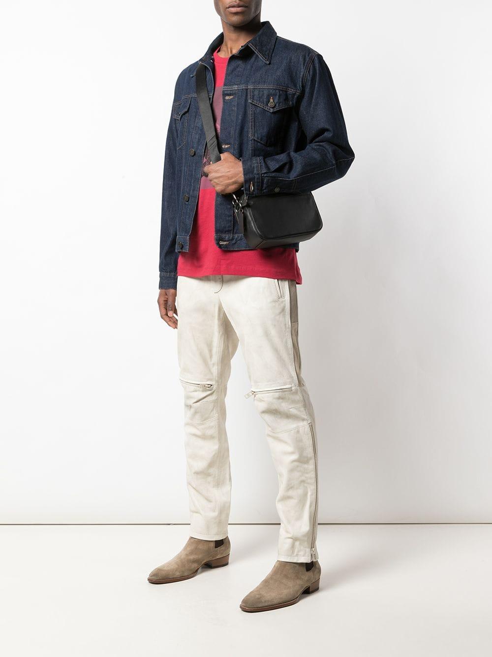 coach men's academy crossbody bolsa