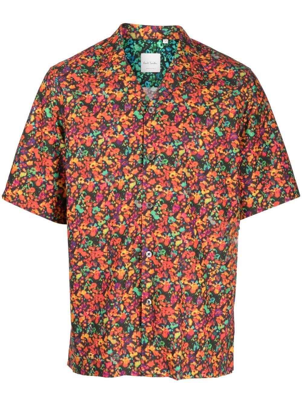Paul Smith Twilight Floral Short-sleeve Shirt in Red for Men | Lyst