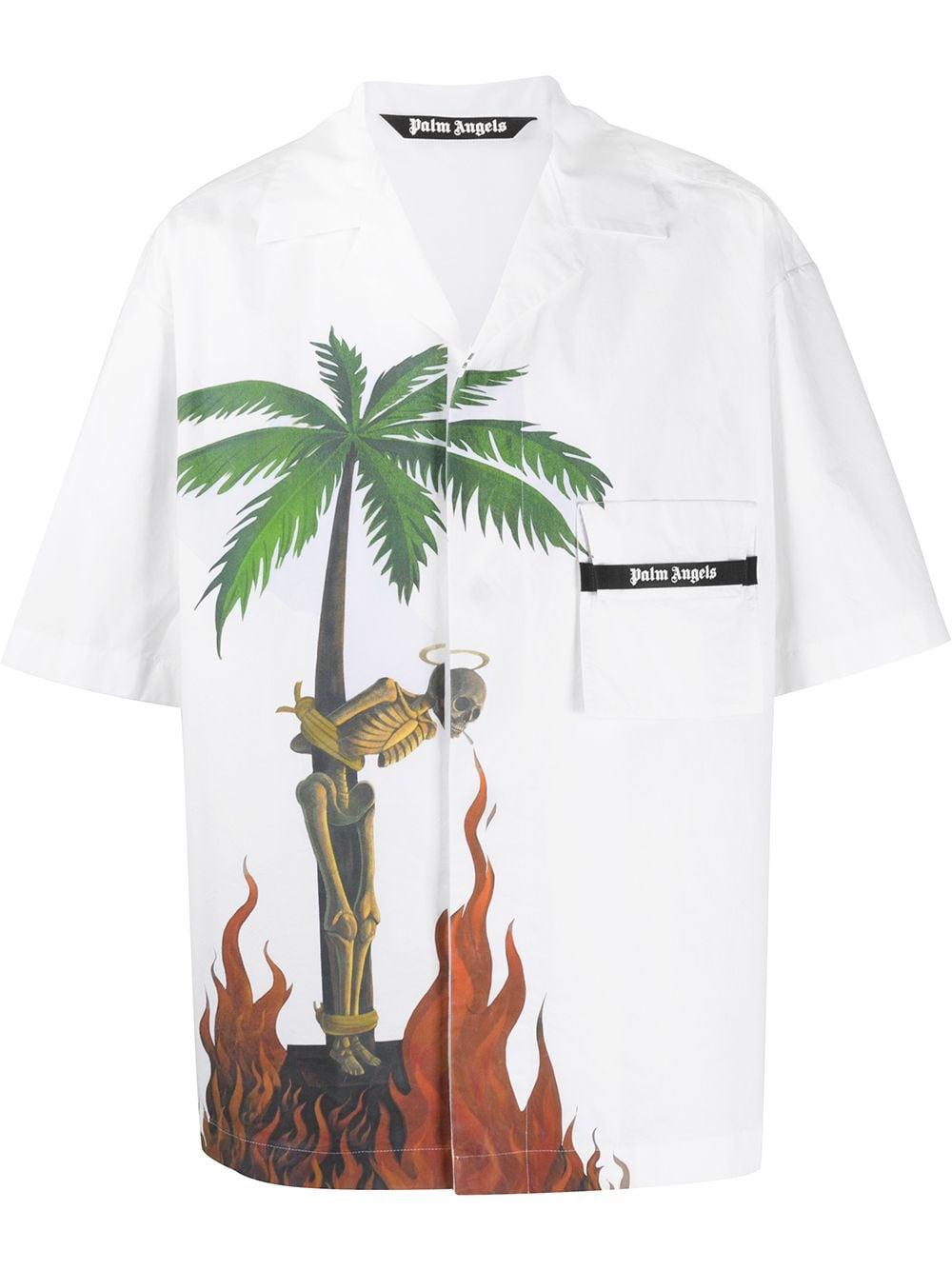 Palm Angels Cotton Burning Skeleton 