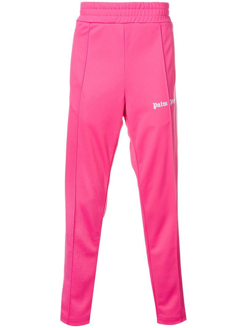 Palm Angels Track Trousers in Pink for Men | Lyst