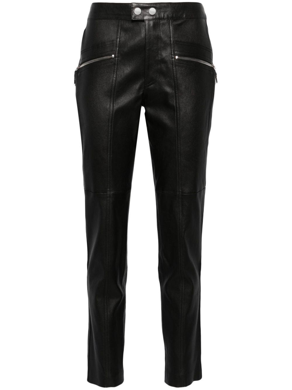Isabel Marant レディース ブラック Hizilis レザーパンツ Isabel Marant レディース ブラック Hizilis レザーパンツ