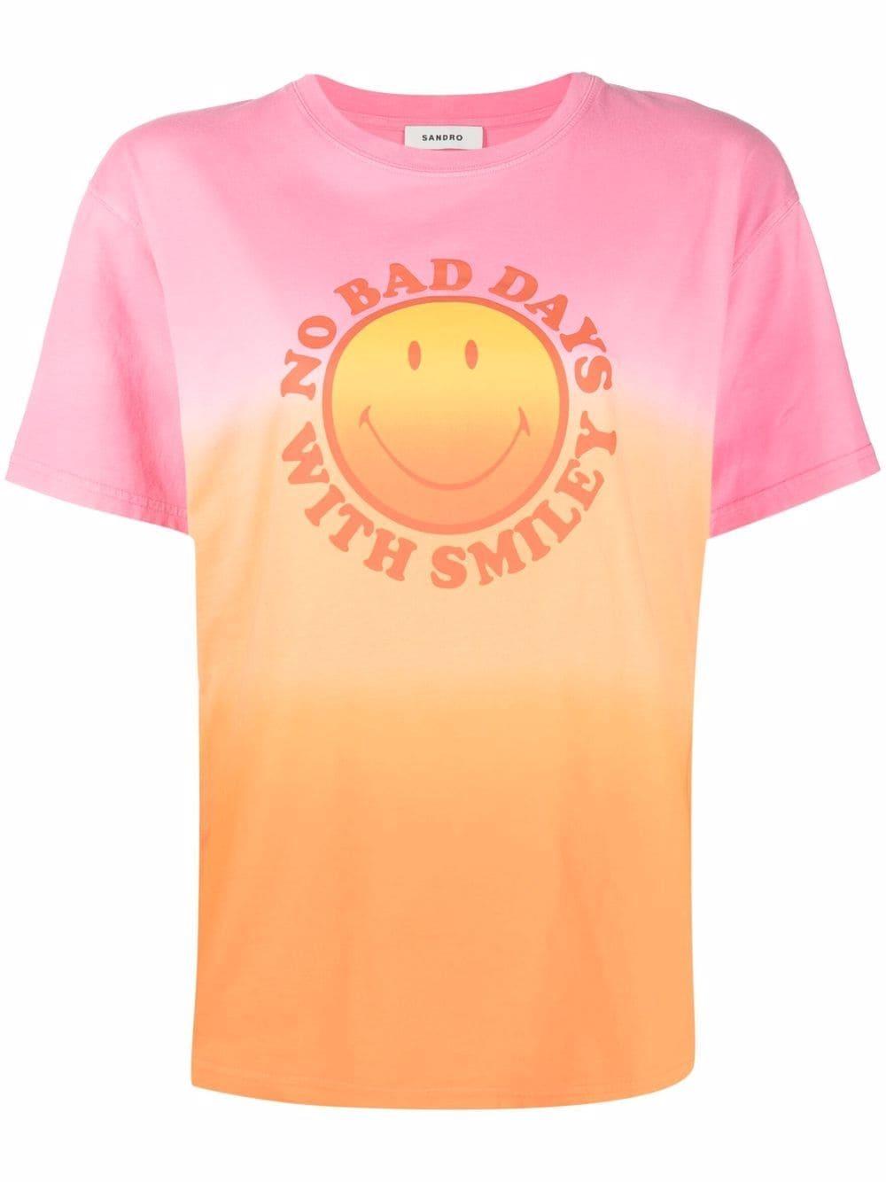 Sandro Cotton Smiley® Tie-dye T-shirt 