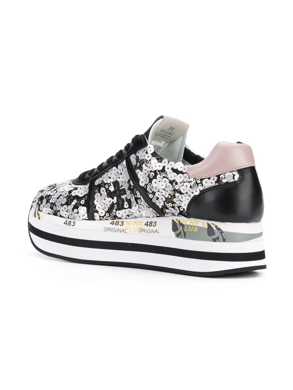 Premiata Leather Beth 3362 Sneakers in Black | Lyst Australia