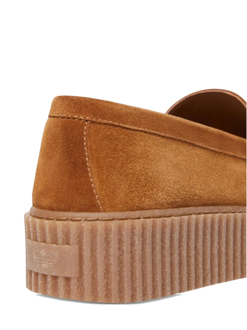 Weekend by Maxmara Penny Suede Loafers in Brown | Lyst Australia display picture 2