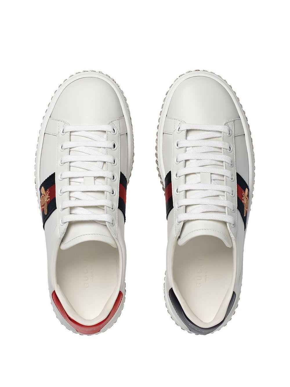 gucci bedazzled sneakers