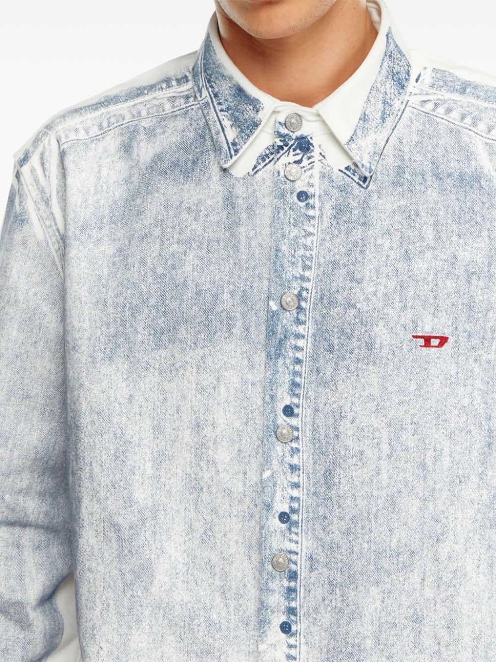 メンズ DIESEL D-simply-over-s デニムシャツ ブルー | Lyst