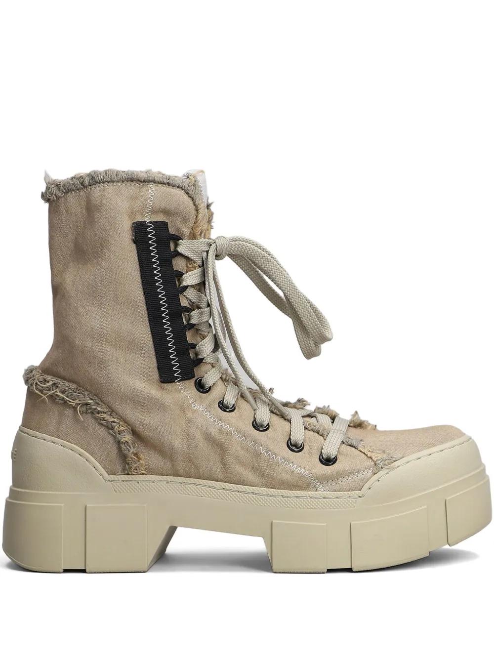 ロングブーツ VIC MATIE' RUST BOOTS Robbie ロビー プラットフォームロングブーツ - ブラック