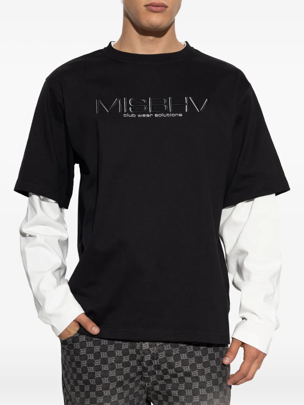 Tシャツ・カットソー MISBHV Men T-shirt Black 250M152 BLACK WHIT Cross T-Shirt