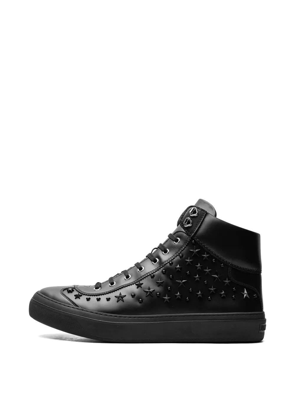 Jimmy Choo Argyle High Top Sneakers in Black for Men | Lyst
