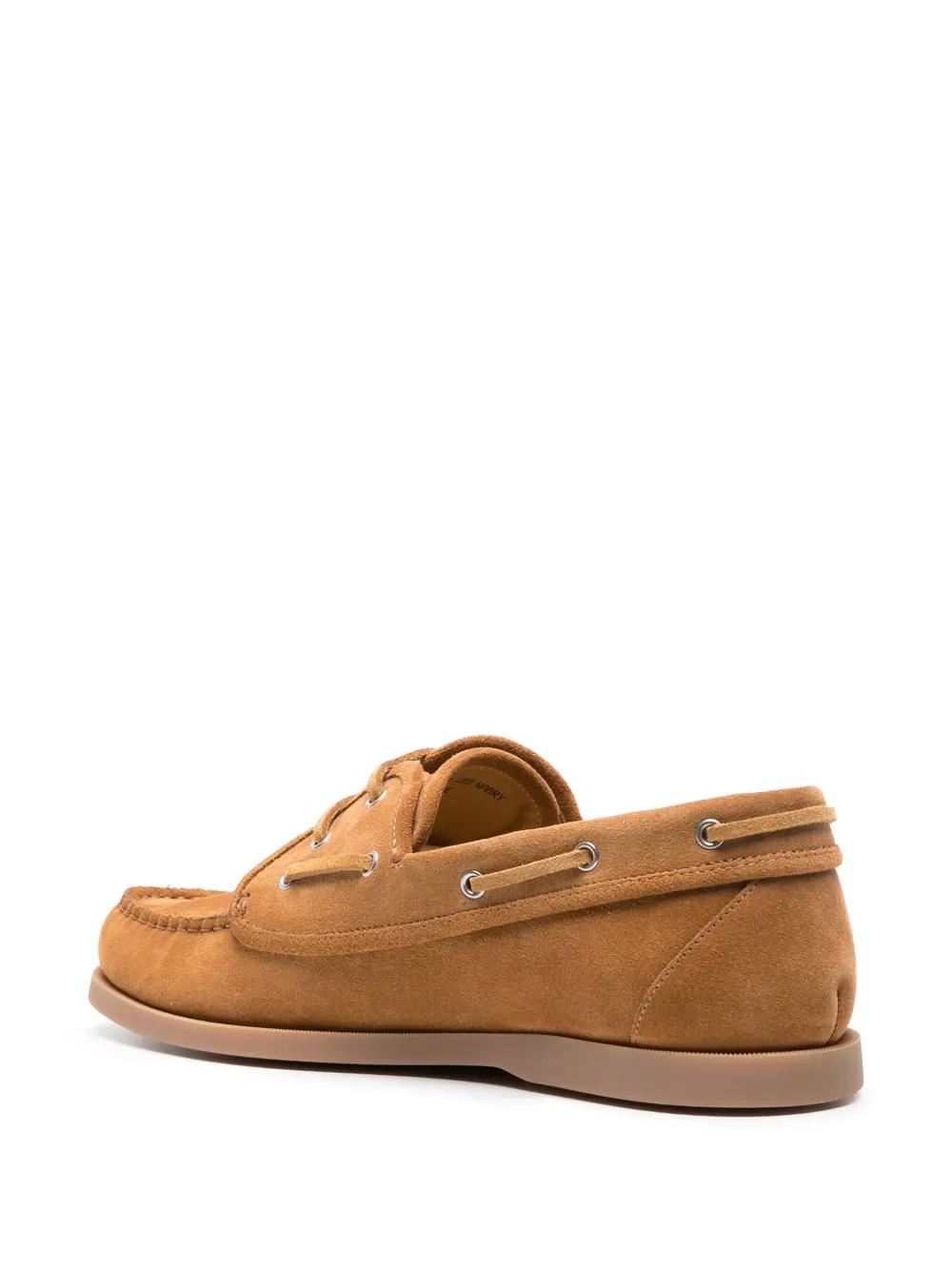 Bally Lace-Up Suede Loafers in Brown for Men | Lyst display picture 1