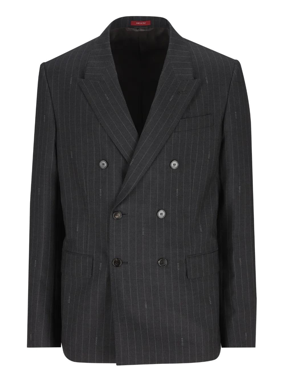 極美品❣️ GUCCI グッチ テーラード ジャケット GG柄 ブレザー 6 GUCCI（グッチ） 極美品□GUCCI 20AW 618666 シルク混 GGジャガード