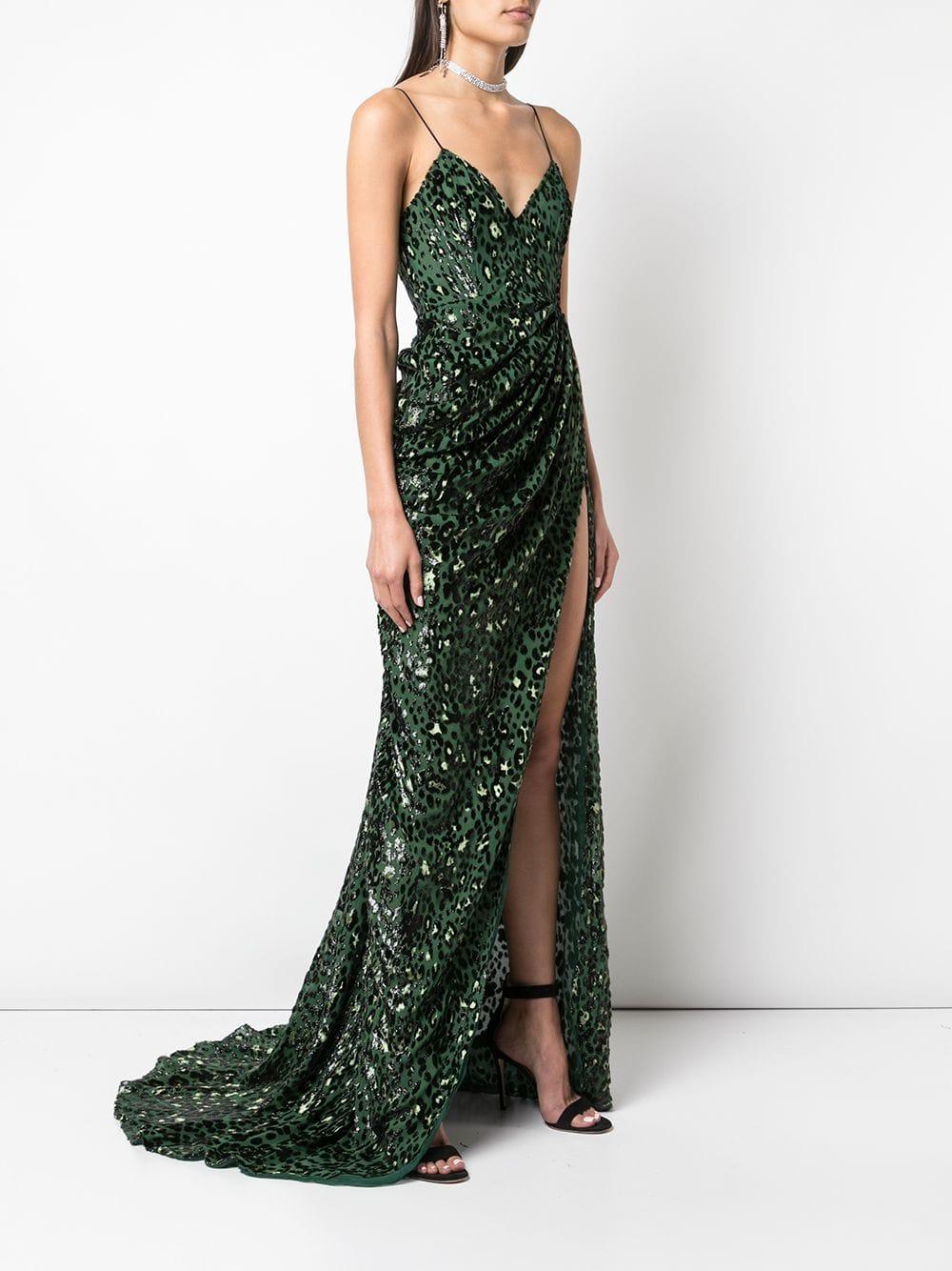 alex perry green dress