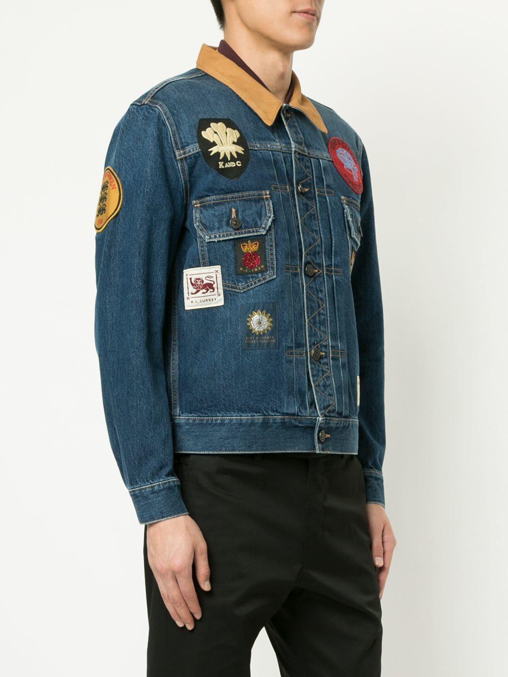 Kent \u0026 Curwen Badged Denim Jacket in 