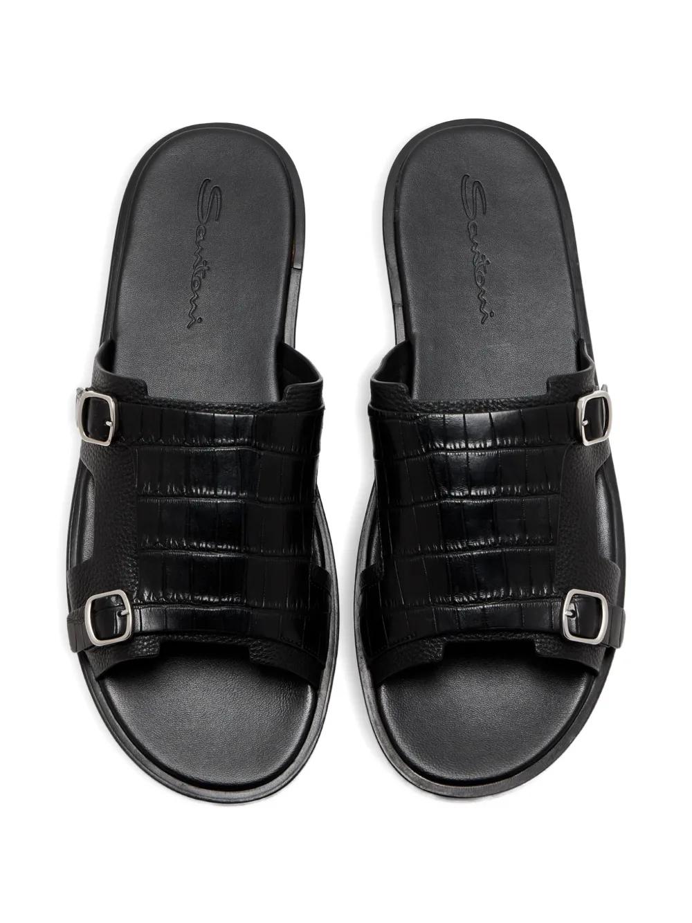 Santoni Leather sandals for Men | Online Sale up to 70% off