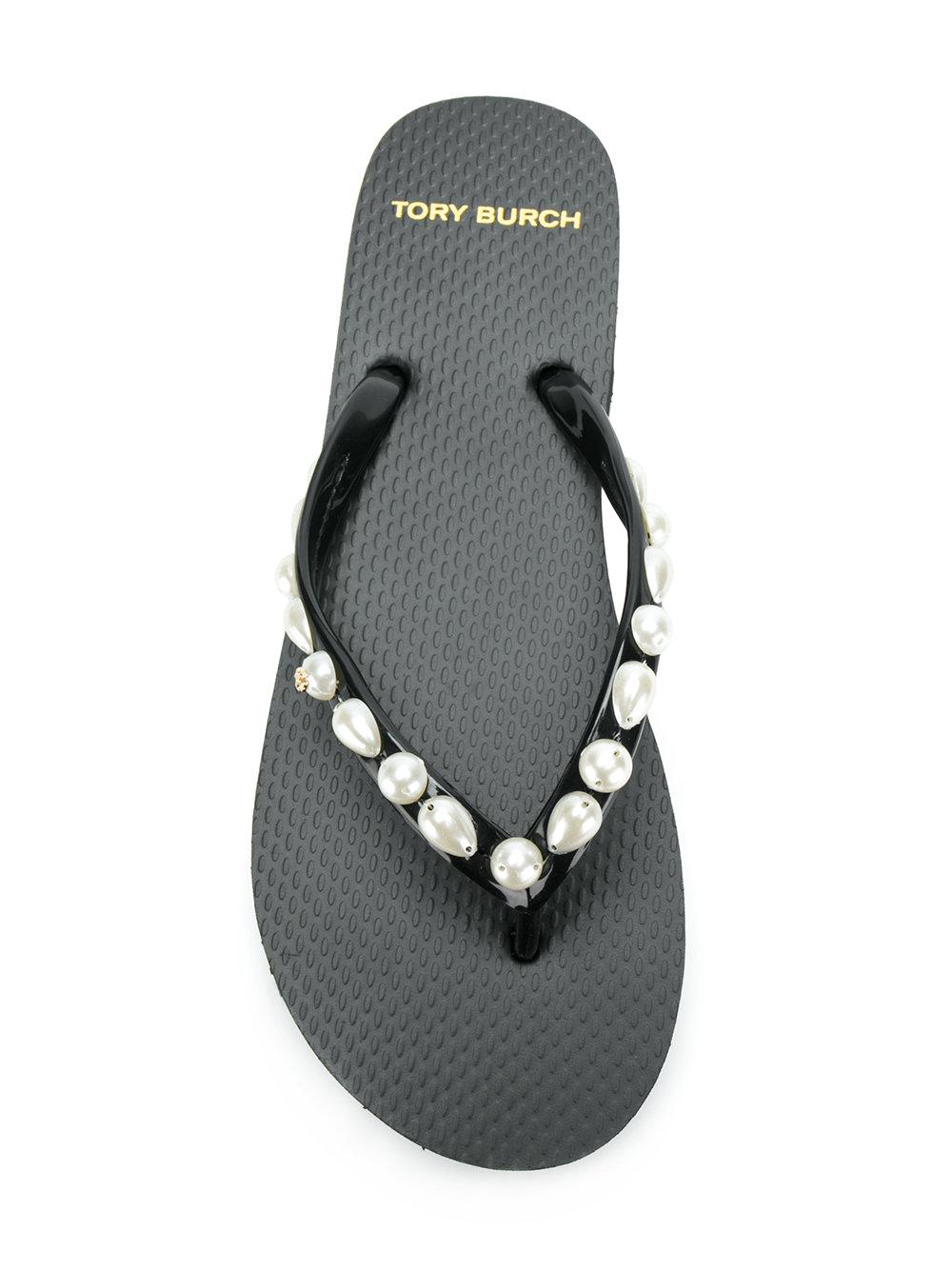 tory burch flat flip flops