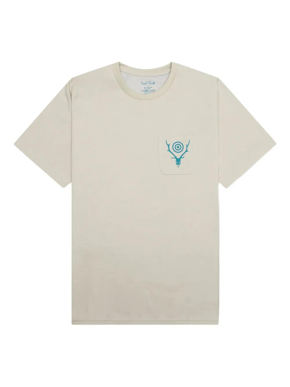 SOUTH2 WEST8｜SHORT-SLEEVED ROUND NECK T-SHIRTS (S/S Rou South2 West8 Round pocket t-shirt | REVERSIBLE