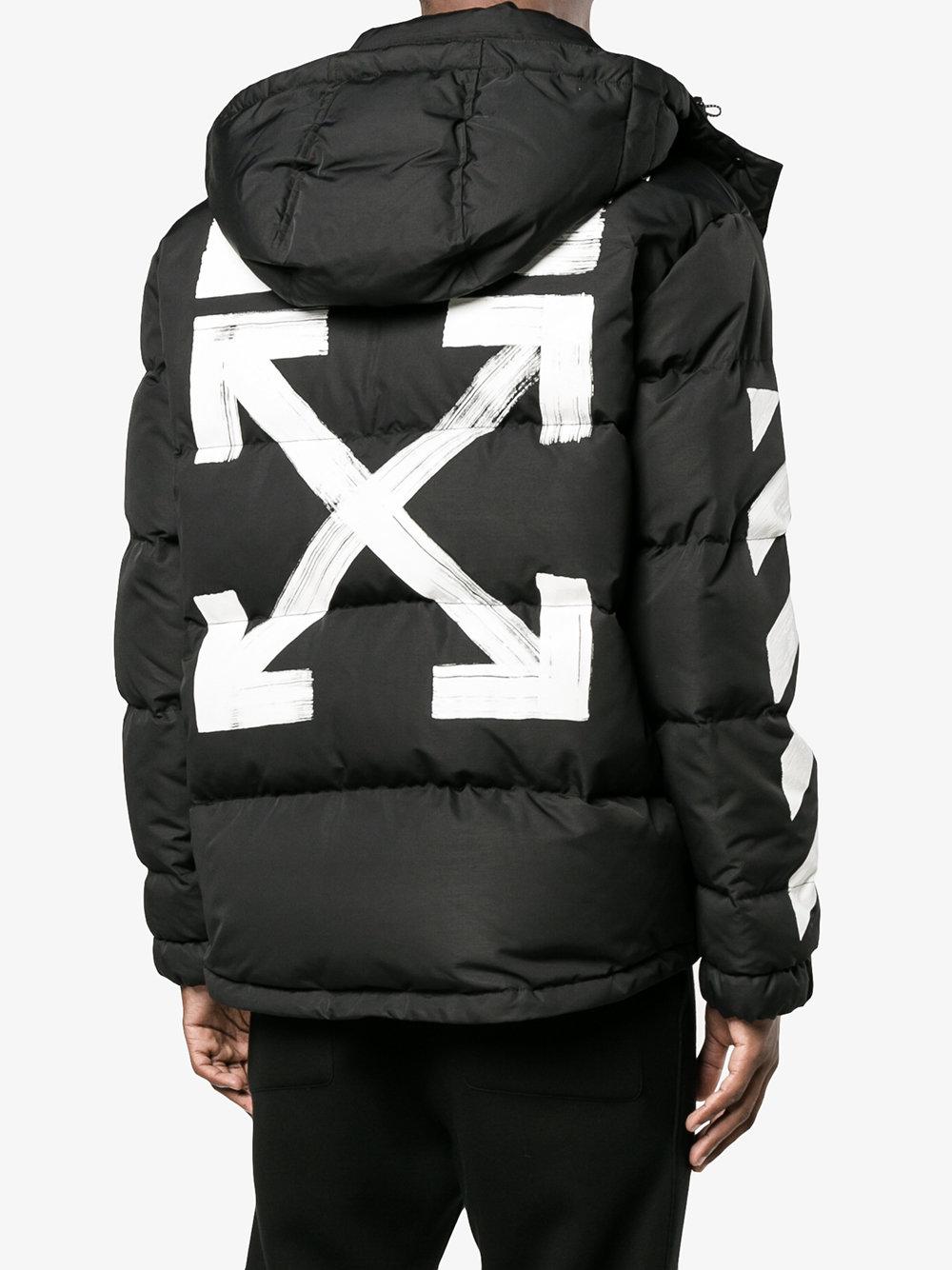 OffWhite c/o Virgil Abloh Synthetic Down Coat in Black for Men Lyst