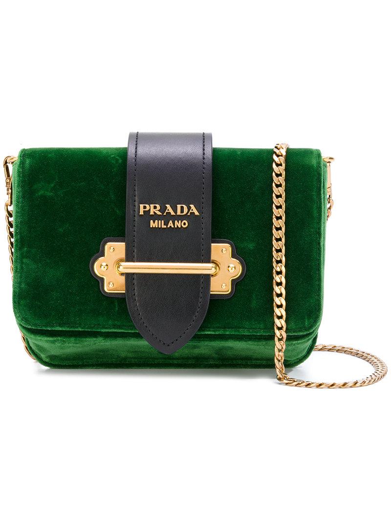 Green velvet prada bag Clearance