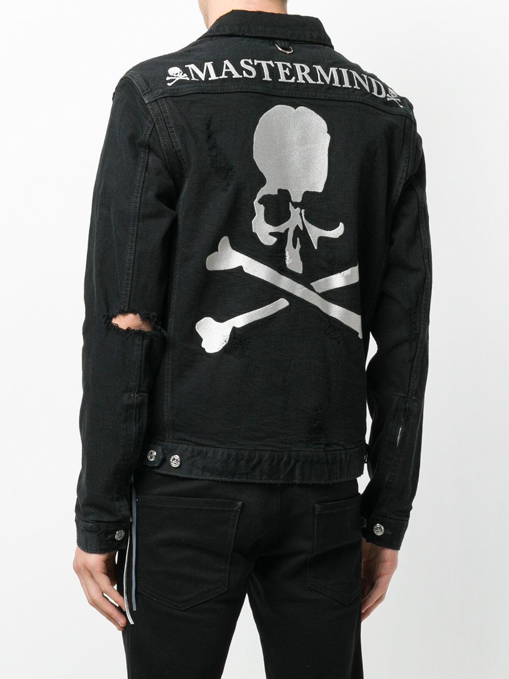 Black Denim Skull Jacket