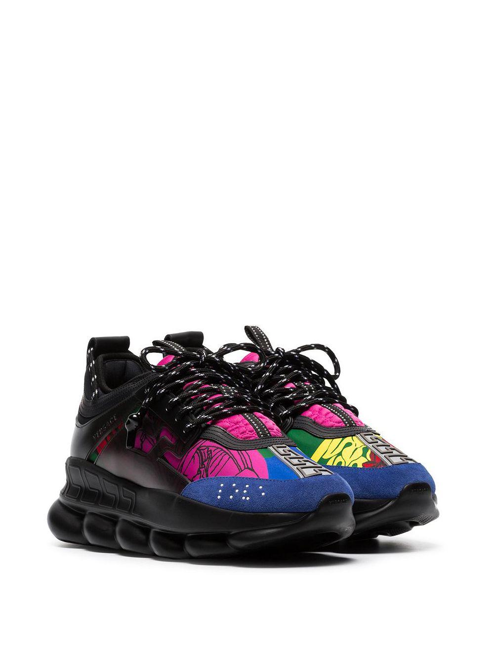 Versace Synthetisch Multikleurige Chain Reaction Sneakers in het Zwart voor  heren - Lyst