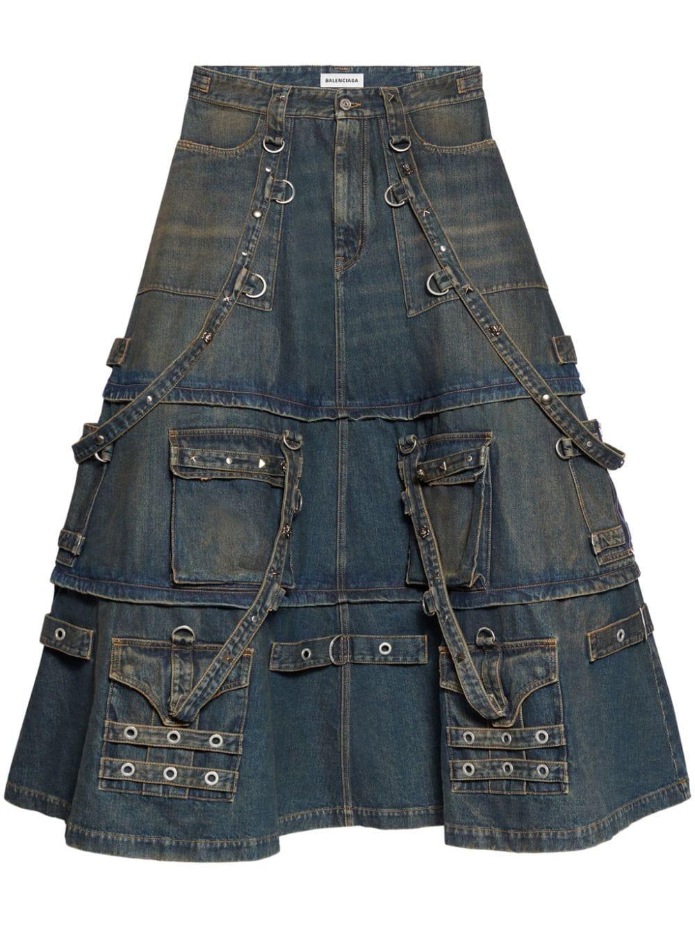 Balenciaga jeans discount skirt