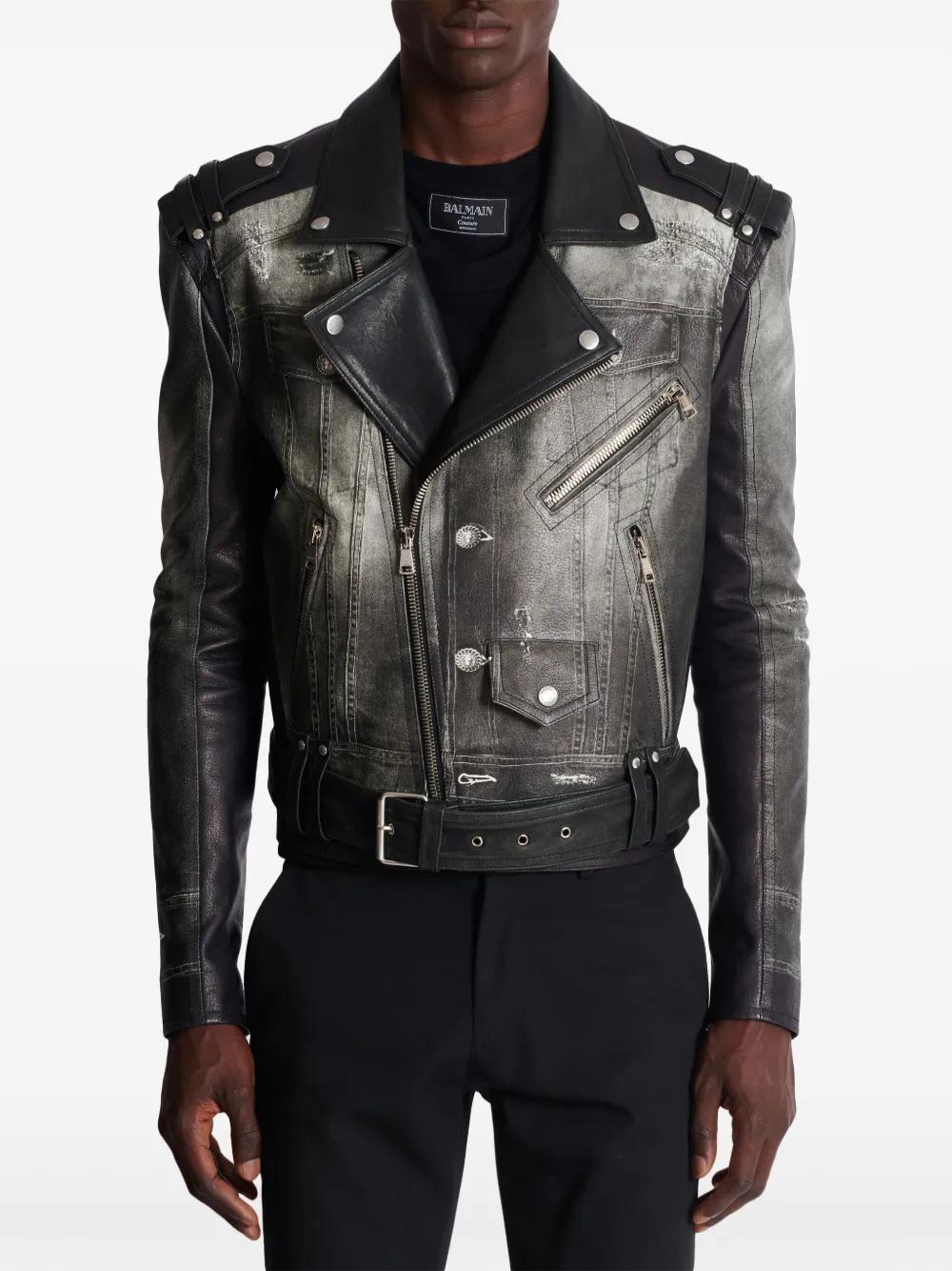 メンズ Balmain レザージャケット | オンラインセールは最大35%オフ | Lyst