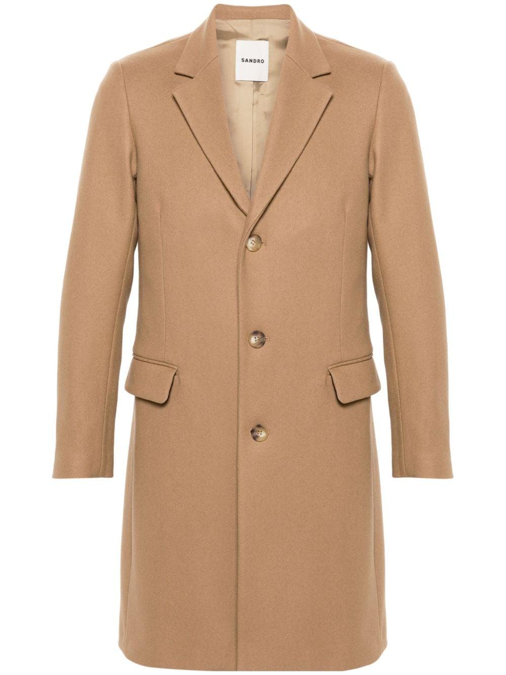 Manteau Apollo A Simple Boutonnage Sandro pour homme en coloris Neutre Lyst